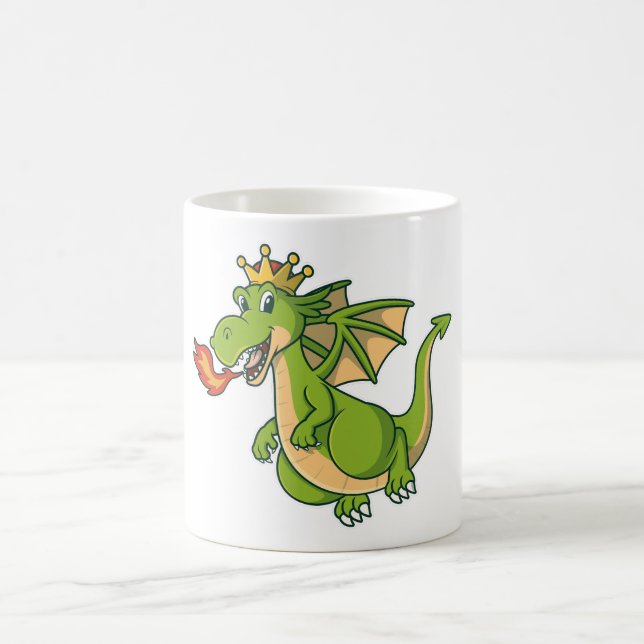 Drakmugg – Bedårande och Whimsisk Design för Dig Kaffemugg (Center)