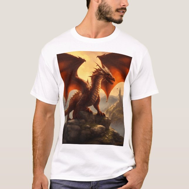 "Drakon & Berget" T Shirt (Framsida)