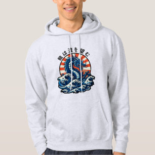 Drakon söker vågorna (龍は波を望む) hoodie