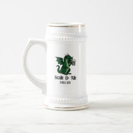 Drakon som dricker öl sejdel