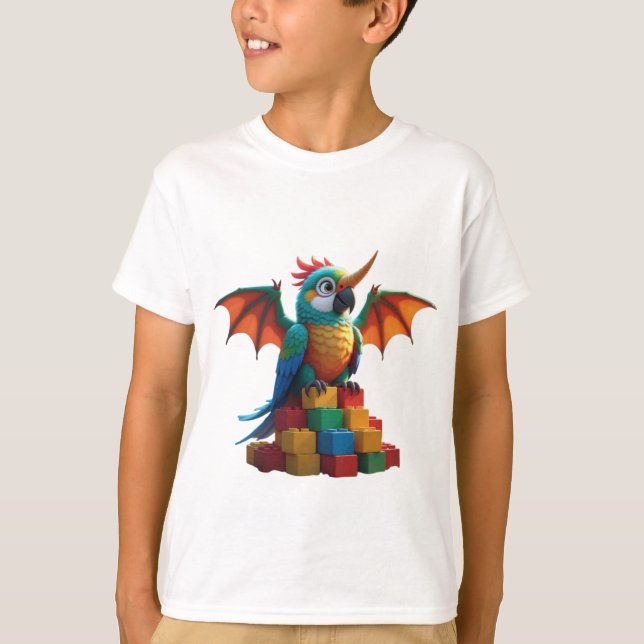 Drakpapegoja T Shirt (Framsida)