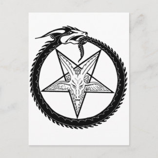 Drakpentagram Vykort