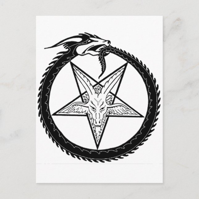 Drakpentagram Vykort (Framsida)