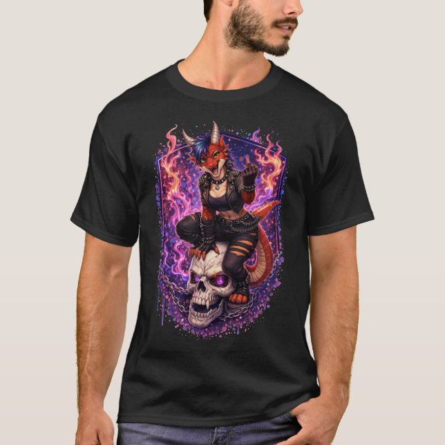 Drakpunker T Shirt (Framsida)