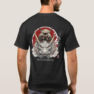 Drakryttare Samuraj Krigare T-Shirt | Japansk