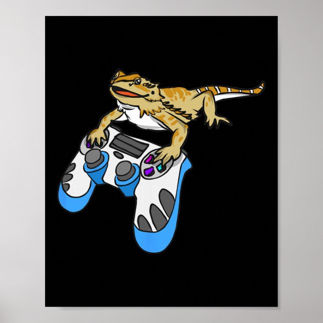 Drakskäggiga drakar ödla poster (Framsidan)