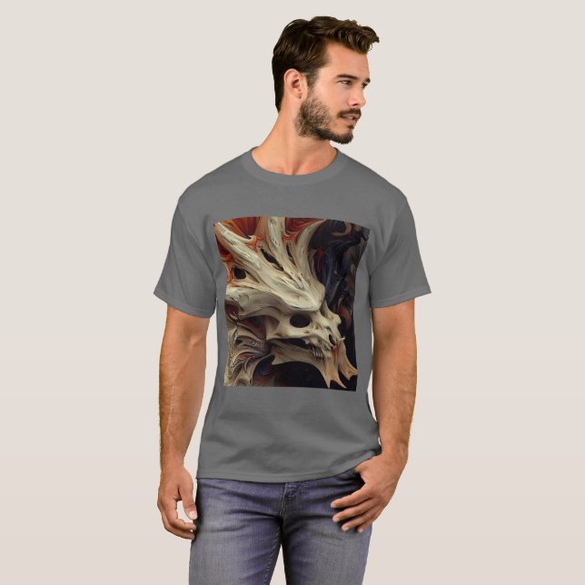 Drakskalle / Drakdödare T-Shirt (Hel framsida)