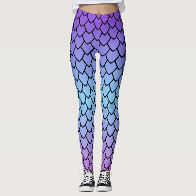 DrakskalMönster Leggings (Framsida)