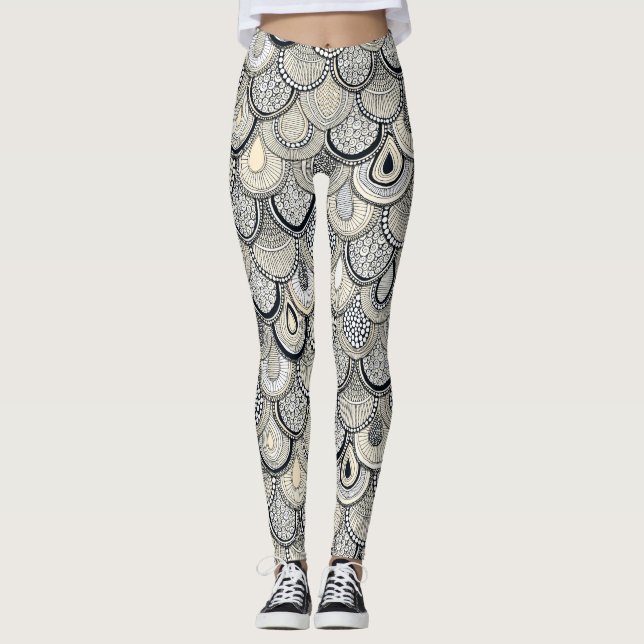 draksköldpadda leggings (Framsida)