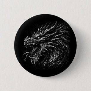 Drakstil medeltida fantasygrungekonst knapp