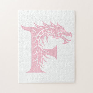 Drakstilat bokstav F, Drakalfabetet, Monogram Pussel