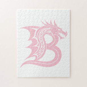 Drakstilat brev B, Drakalfabetet, Monogram Pussel