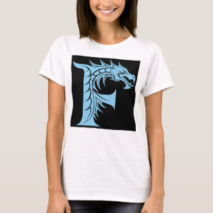Drakstilat brev F, Drakalfabetet, Monogram T Shirt