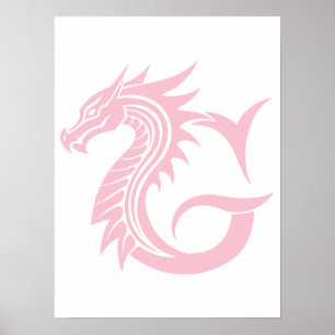Drakstilat brev G, Drakalfabetet, Monogram Poster
