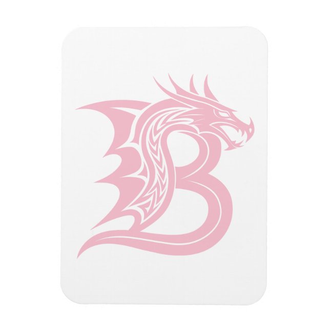 Drakstilsbokstav B, Drakalfabetet, Monogram Magnet (Vertikal)