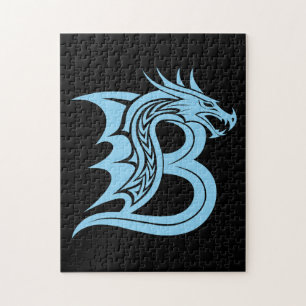 Drakstilskt bokstav B, Drakalfabetet, Monogram Pussel