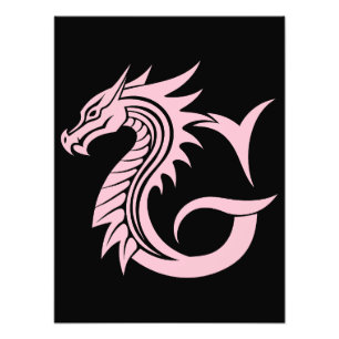 Drakstilskt brev G, drakalfabet, monogram Fototryck