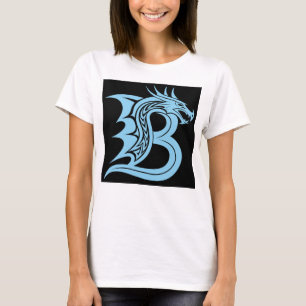 Drakstilt bokstav B, Drakalfabetet, Monogram T Shirt