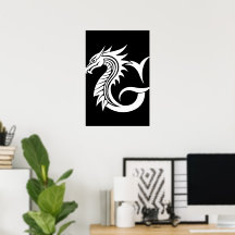 Drakstilt bokstav G, Drakalfabetet, Monogram