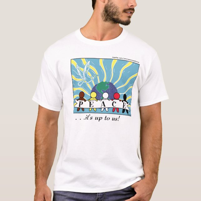 DRÄKT, ETC.:  VÄRLDSFREDSKJORTA T-SHIRT (Framsida)