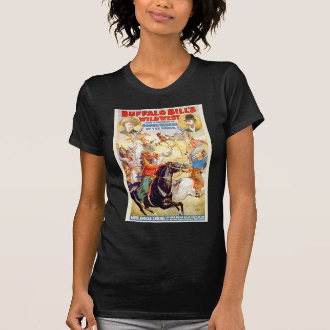 Dräkt för affisch för Show för buffelräkningvilda T-shirt (Framsida)