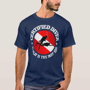 Dräkt för auktoriseraddykare (djupt avsluta) t shirt