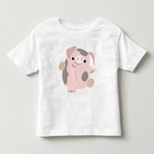 Dräkt för barn för danstecknadgris t shirt