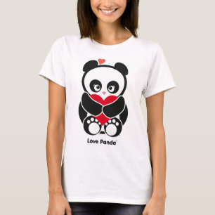 Dräkt för kärlekPanda® Mikro-Fiber damer Tee Shirt