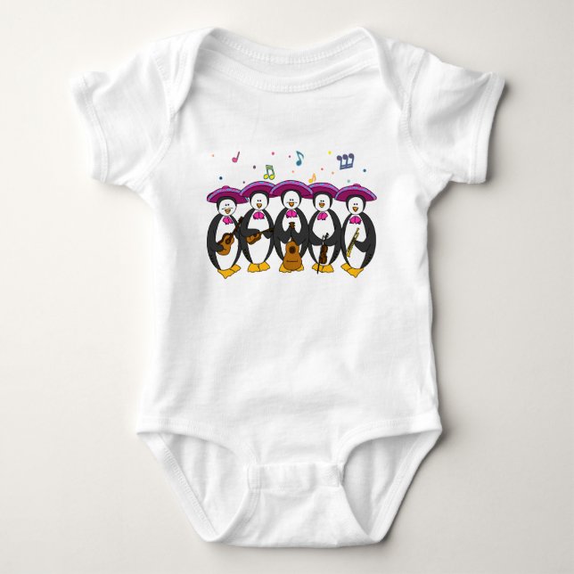 Dräkt för Mariachipingvinbaby T Shirt (Framsida)