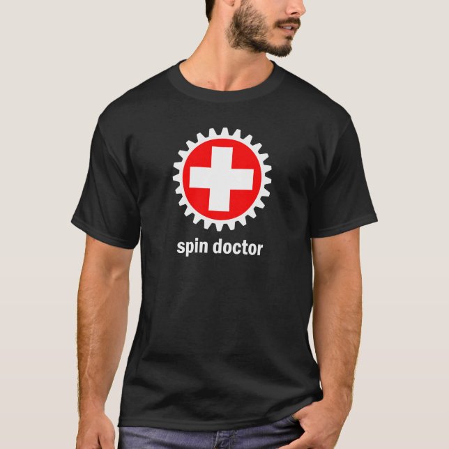 Dräkt för snurrandedoktormörk tee shirt (Framsida)