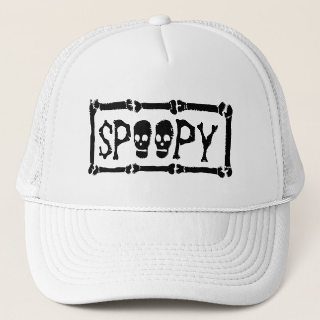 Dräkt för SPOOPY Halloween Truckerkeps (Framsida)