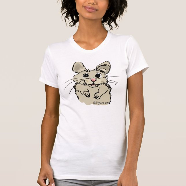 Dräkt för T-tröja för tecknadHamster gullig Tee Shirt (Framsida)
