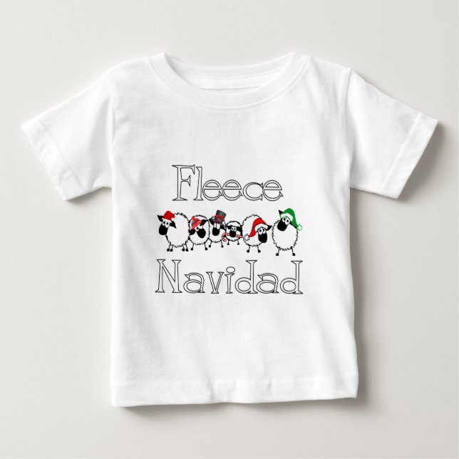 Dräkt för ullNavidad rolig jul Tee (Framsida)