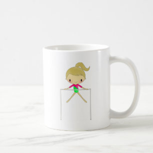 Dräkt & tillbehör för personligflickor gymnasti kaffemugg