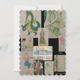 Dräktdesign: Ett Timelime hälsningkort Julkort