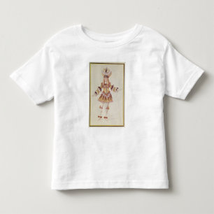 Dräktdesign för den male dansare, c.1660 tee shirt