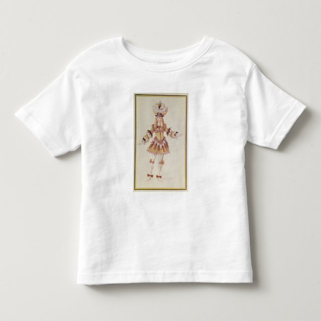Dräktdesign för den male dansare, c.1660 tee shirt (Framsida)
