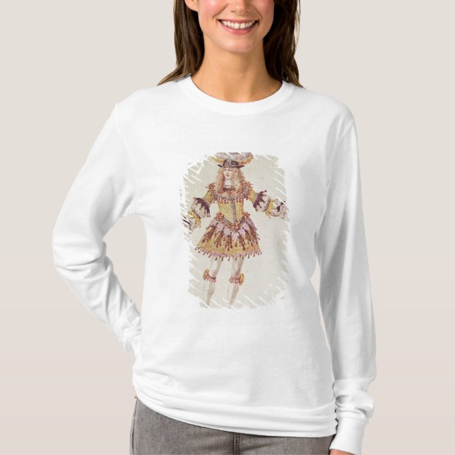Dräktdesign för den male dansare, c.1660 tröja (Framsida)