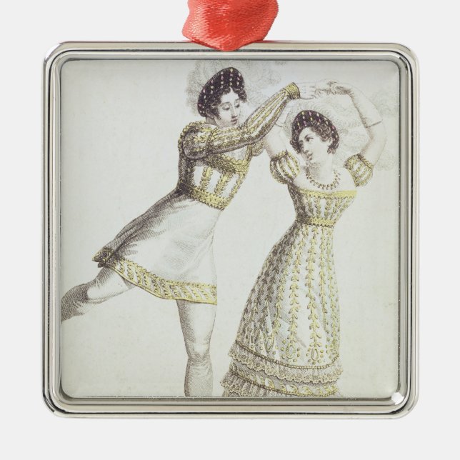 Dräktdesign för en balett julgransprydnad metall (Framsidan)