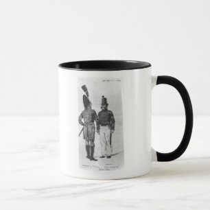 Dräkter av franska flottor från 1804 till 1814 mugg