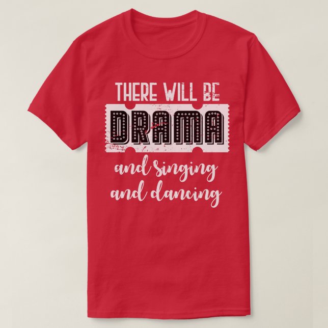 Drama Actor Theater T Shirt (Design framsida)