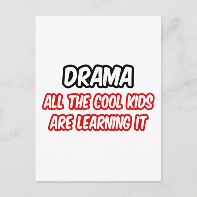 Drama.. Alla Coolor som barn lär sig det Vykort (Framsida)