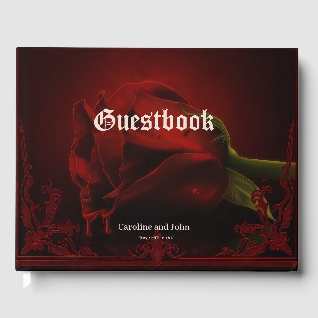 Drama av Kärlek, den gotiska Ro av minnet. Gästböcker (Framsida)