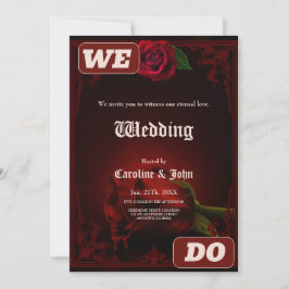 Drama av Kärlek, den gotiska Ro av minnet. Inbjudningar