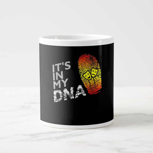 Drama DNA- skirt för en dirama- aktor Jumbo Mugg (Framsidan)