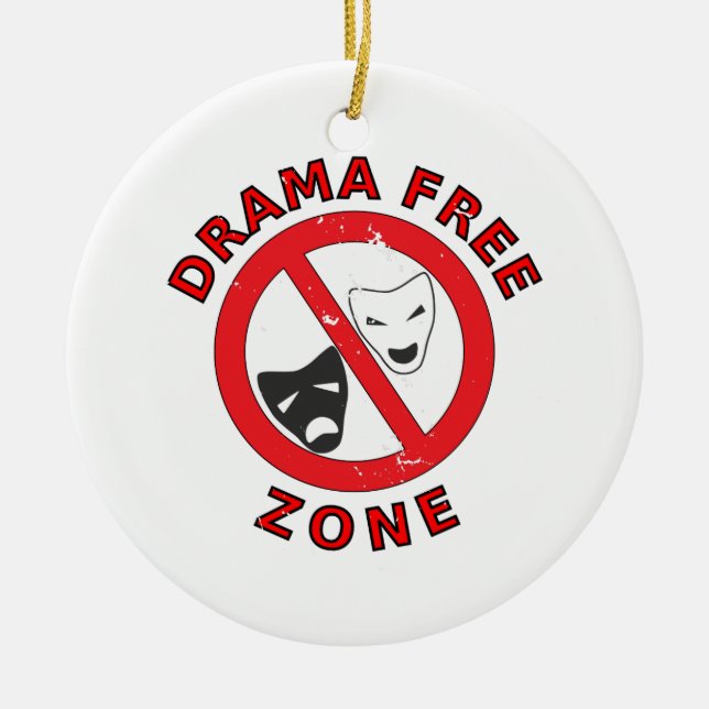 Drama Free Zon Julgransprydnad Keramik (Framsidan)