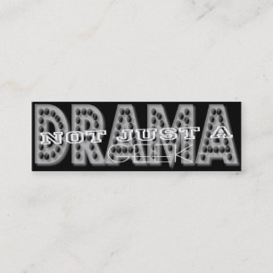 Drama Geek - Social-mediekort för personkort Mini Visitkort