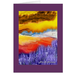 Drama i himmlen hälsningskort