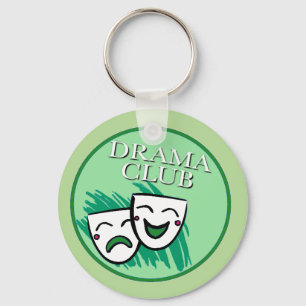 Drama Klubb Badge i Grönt Nyckelring