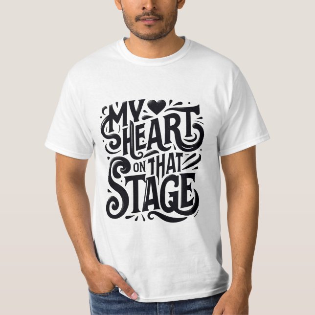 Drama Klubb Gift - Artistic Performer Typography T Shirt (Framsida)